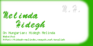 melinda hidegh business card